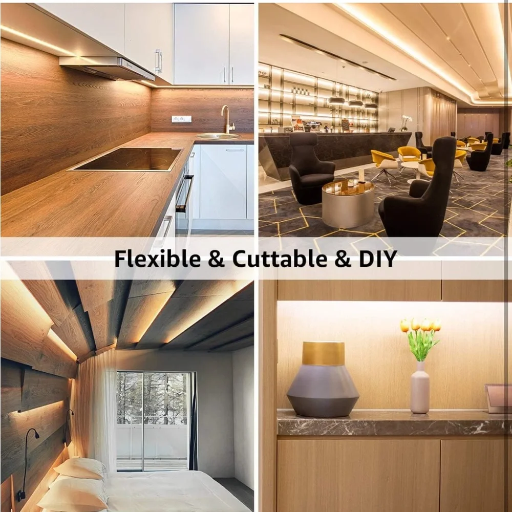 Lepro LED Strip Light, 32.8Ft Dimmable Vanity Lights,‎ 3000K Super Bright